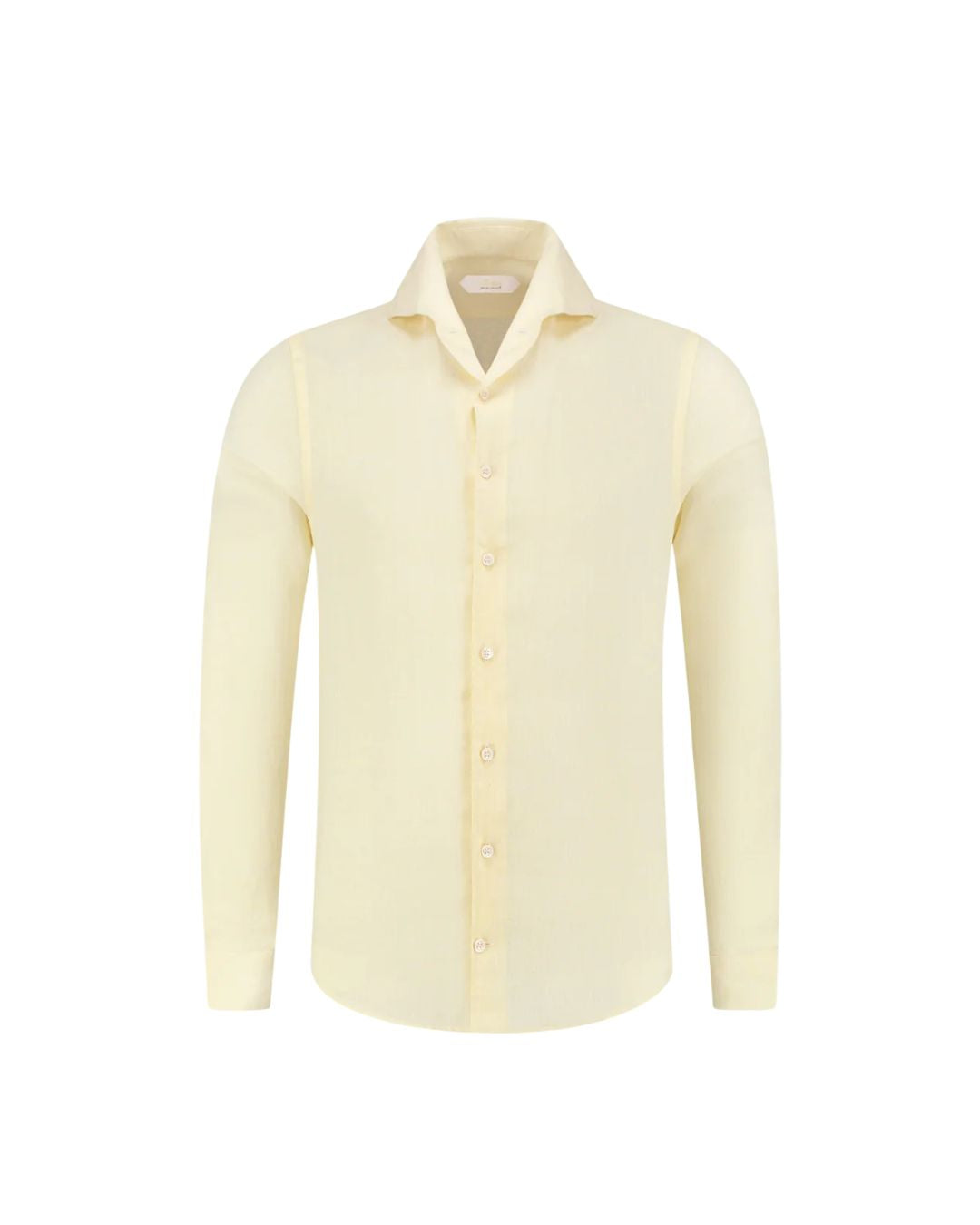Aurelien Light Yellow Linen Seaside Shirt