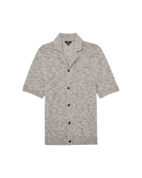 REISS Cuban-Collar Knit Shirt