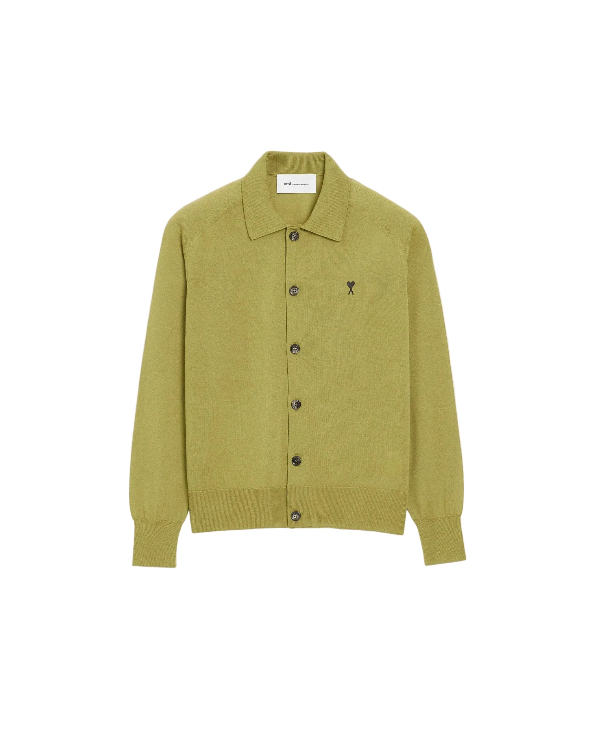 AMI Paris Green Wool Sweater