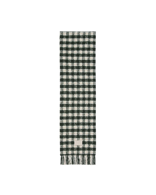 Acne Studios Checked Logo Scarf