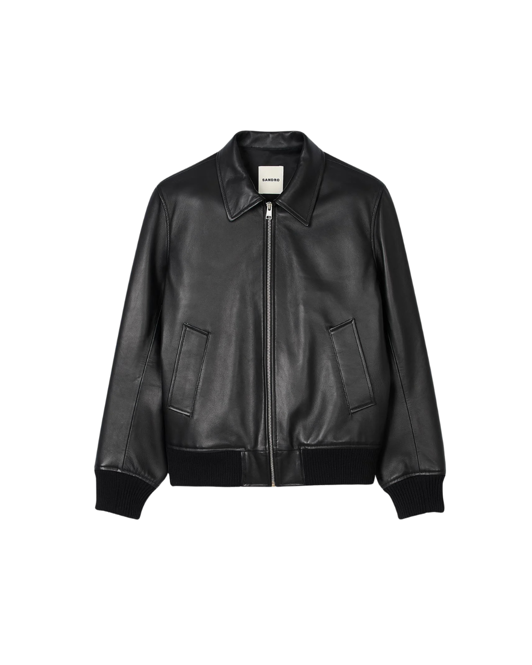 Sandro Lambskin Leather Jacket