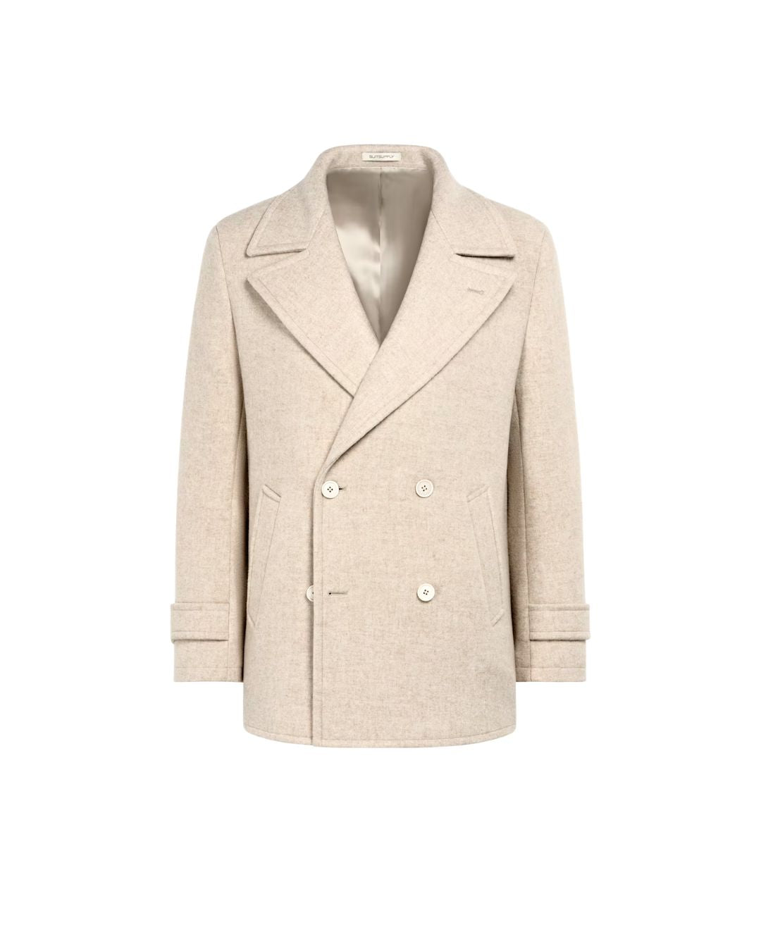 Suit Supply Sand Peacoat