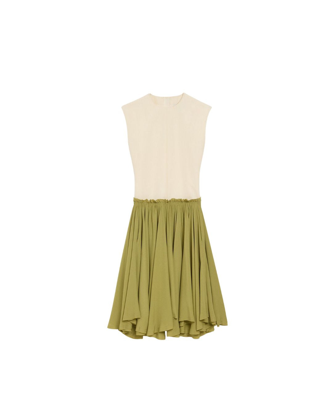 AMI Paris Wool and Silk Midi Dress