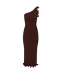 Toteme Ruffle One Shoulder Dress