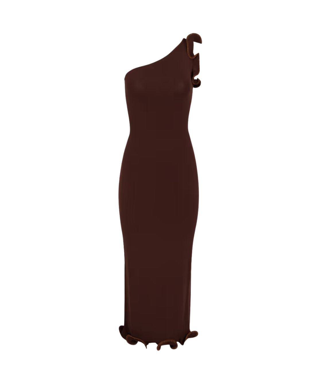 Toteme Ruffle One Shoulder Dress