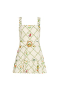 Amanda Uprichard Lena Romper in Trellis