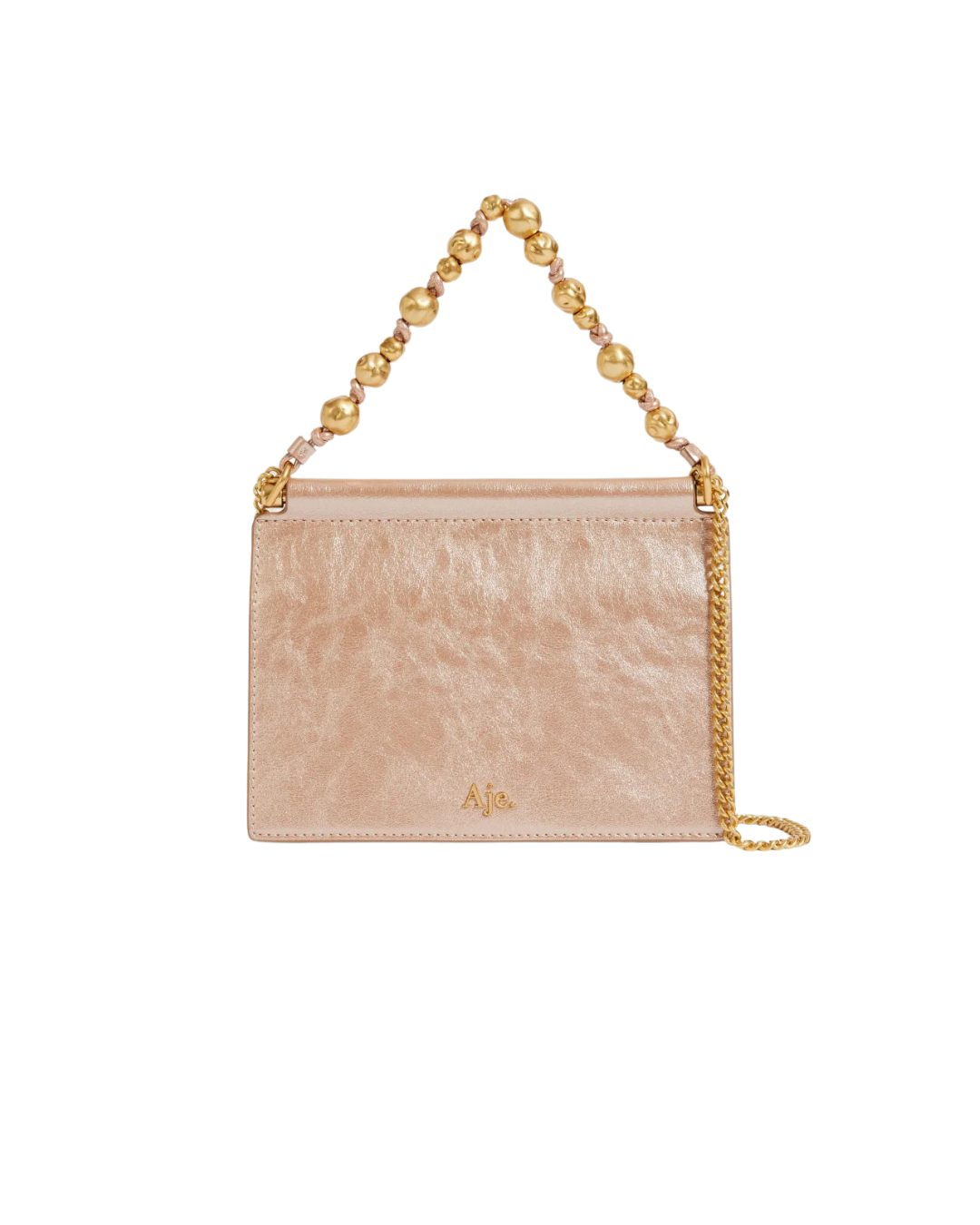AJE Rose Metallic Clutch