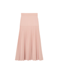 REISS Pink Pleated Midi Skirt